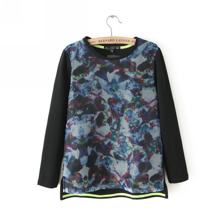 D59-82-056 F.M.P 2013欧美风时尚欧根纱拼接