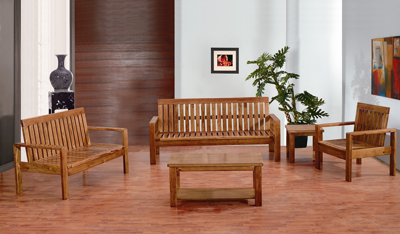 实木沙发现货五件套组装传统办公室家庭两用简实木沙苦楝木沙发