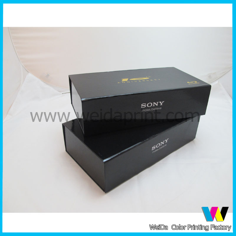 【东莞印刷厂 定制一片式磁铁盒 sony产品包装