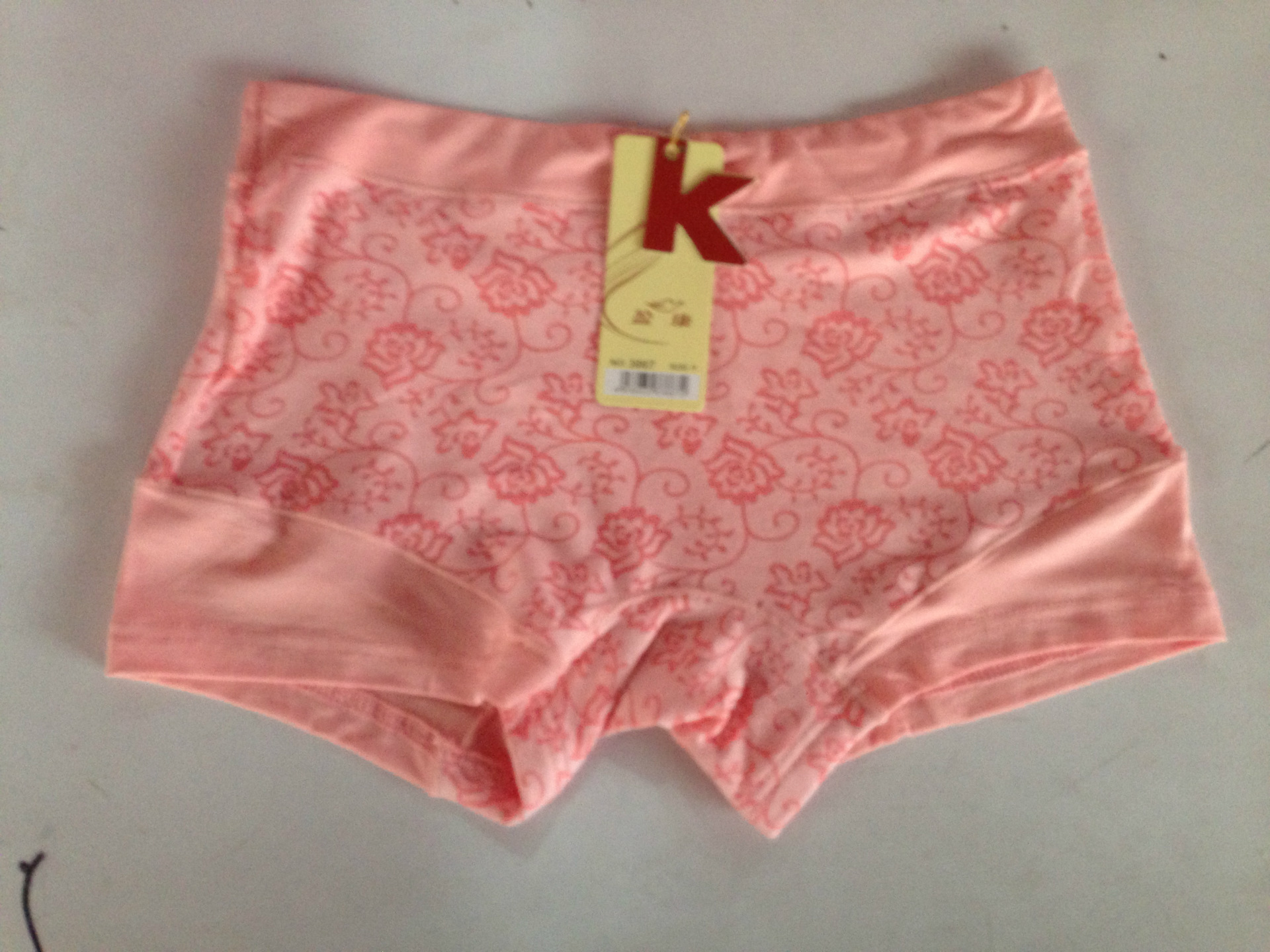 <em>内裤</em>-<em>盈康</em>印花女式内裤<em>批发</em> 透气抗菌定型<em>女士</em>