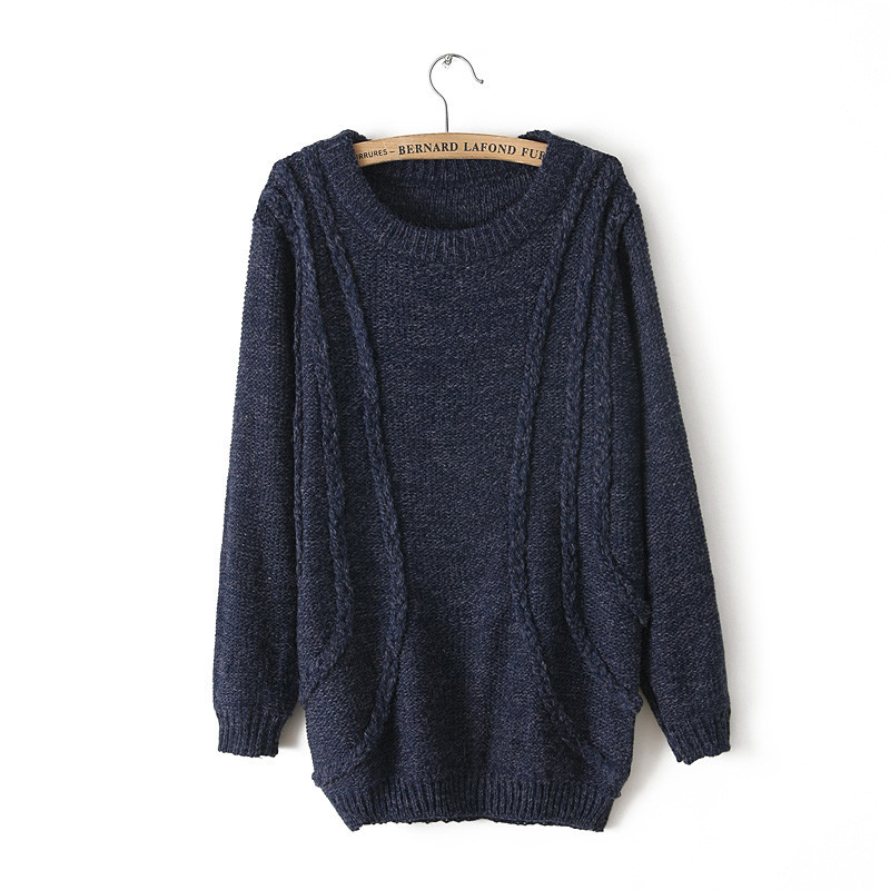 XY14 2013冬新款<em>女式毛衣</em> 时尚<em>休闲</em>手工编织