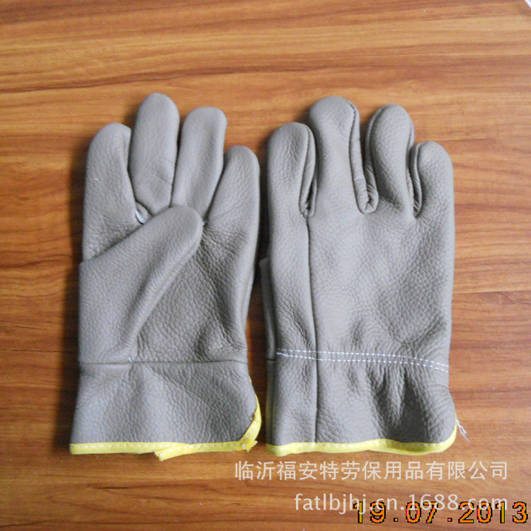 头层浅色司机手套 (2)