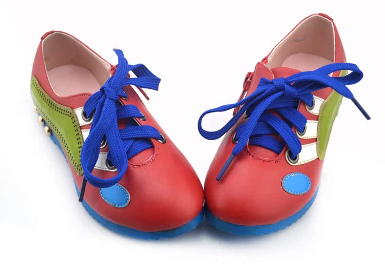 供应西瓜红色系带PU运动鞋 女童鞋图片,供应西