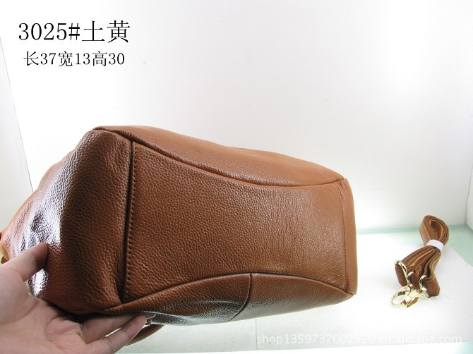 头层牛皮包 多袋实用单肩斜挎时尚 休闲真皮女