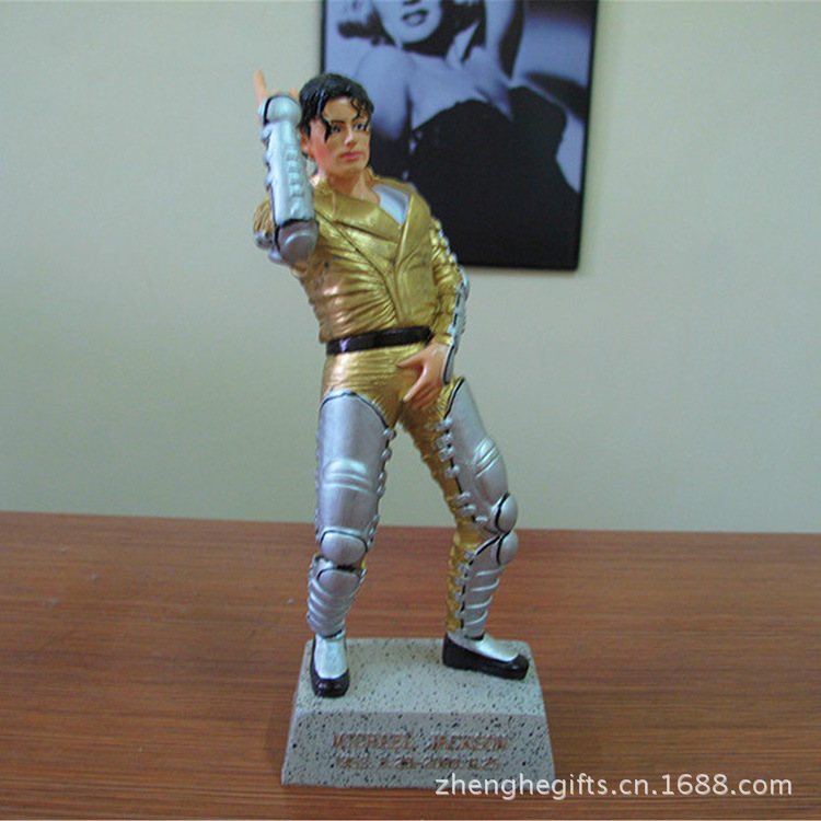 创意礼品 高档树脂工艺品摆件 迈克尔杰克逊纪