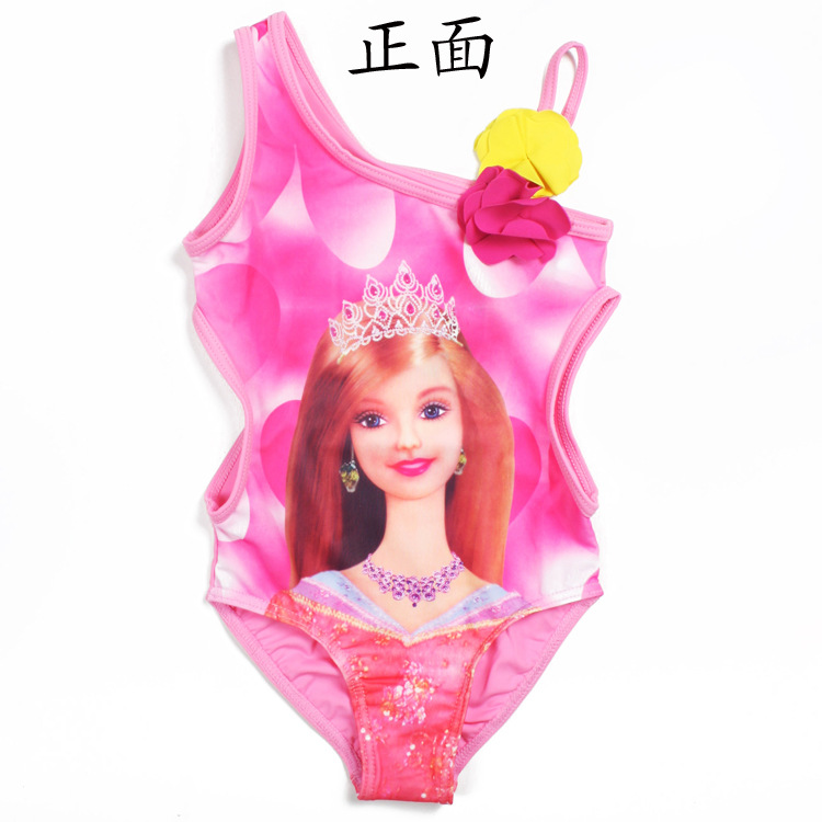 厂家批发儿童泳衣女童大童游泳衣女童防晒韩国芭比公主 女童泳装