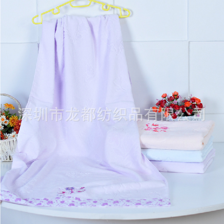 刺绣包边浴巾 首图2