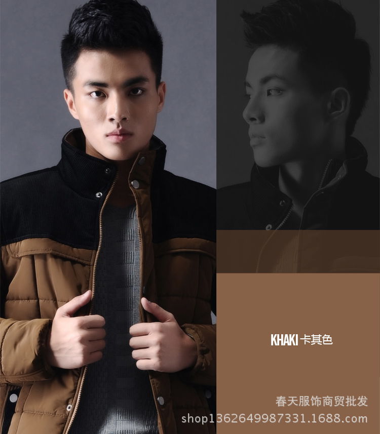 2013新款冬装<em>加厚</em>棉衣 <em>男式</em>韩版立领<em>外套</em> 男装