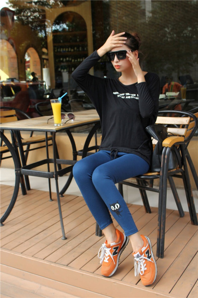 Q805 小猫卡通打底裤 (12)