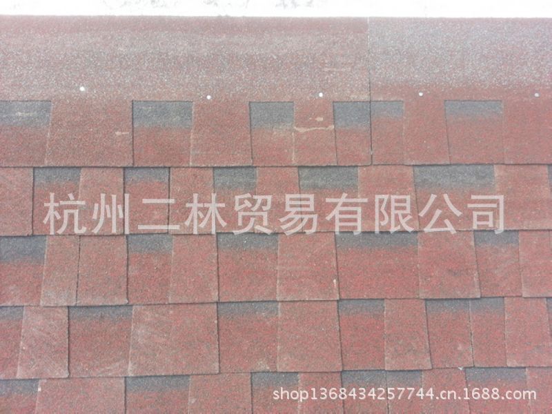 砖瓦及砌块 别墅瓦片 玻纤沥青瓦 双层彩瓦 彩色油毡屋面瓦 瓦片 厂家