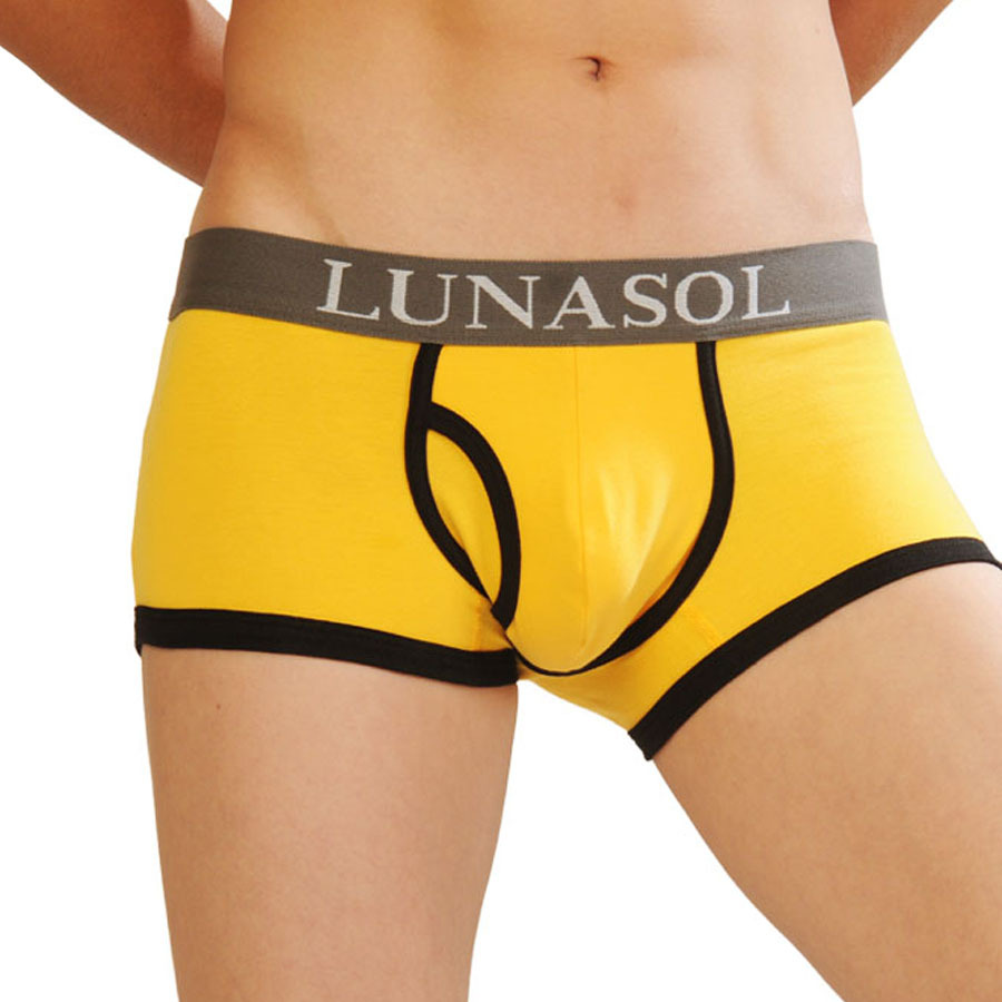 羅納索/LUNASOL純棉男士內褲 紅色全棉u凸性感內褲男工廠,批發,進口,代購