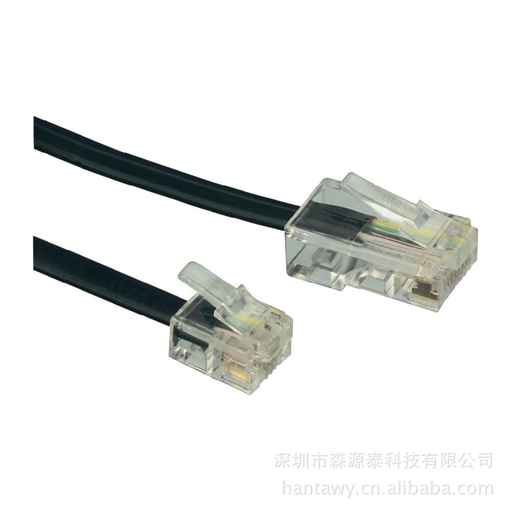 description: rj11 modular telephone cable reversed for voice, 3