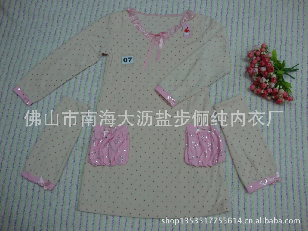 【lernonl<em>品牌睡衣</em> 纯棉印花 <em>女孩</em>家居睡裙 公主