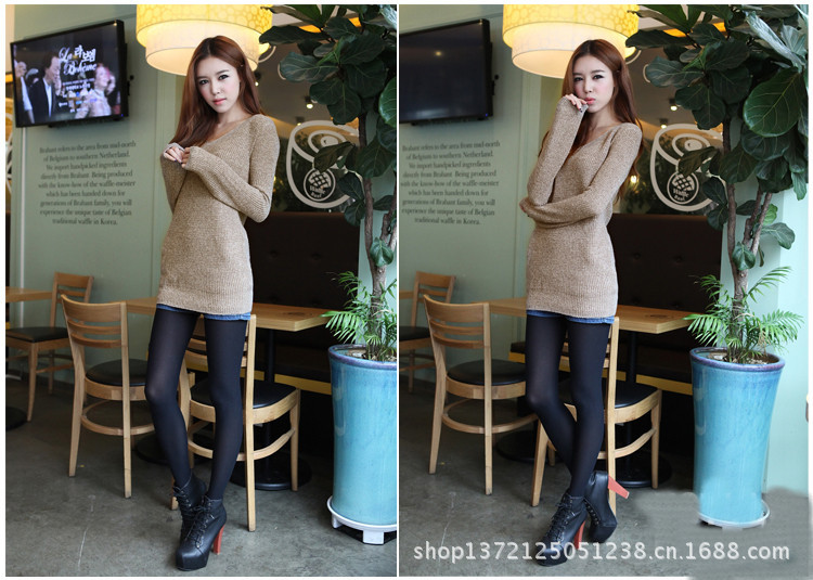 【2013春秋装新款 韩版女装V领混线<em>针织</em>衫打