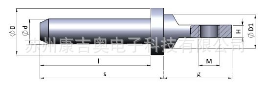 尾部螺纹过孔式插针