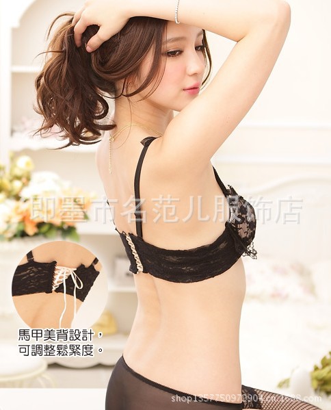 <em>文胸</em>-一件代发 <em>黛安芬</em>美背<em>丝带</em>系绳前<em>扣</em>镶钻内
