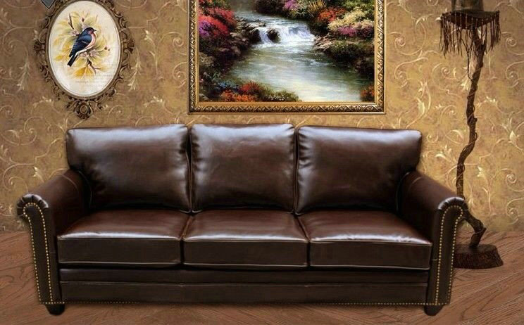 厂家销售 XGD-B-001三人真皮沙发 欧式新古典