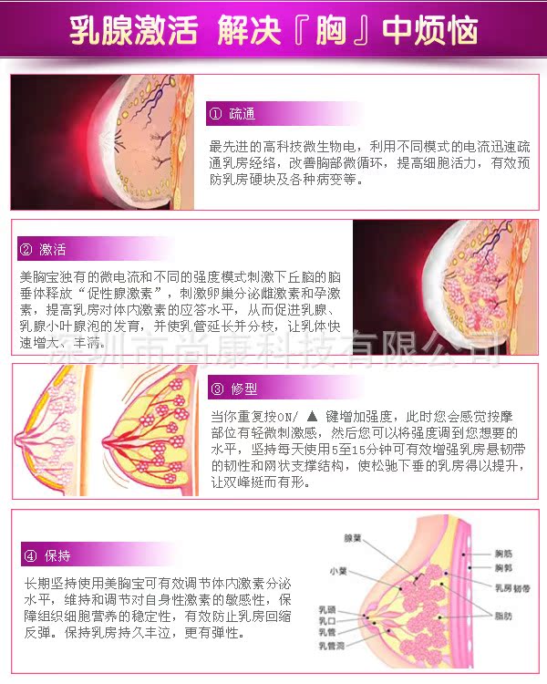 3d美胸宝 ems物理丰胸仪 健乳丰胸器 快速美乳健乳丰胸产品图片_8