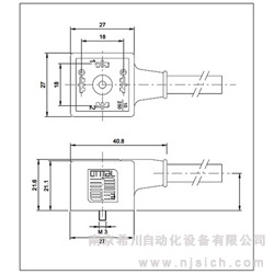 a型hirschmann赫斯曼接头 din43650电磁阀插头