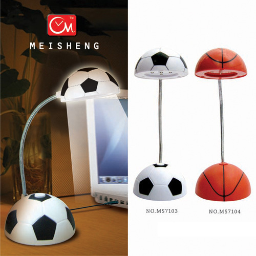 足球形折叠两用充电台灯7103,创意产品网店代理