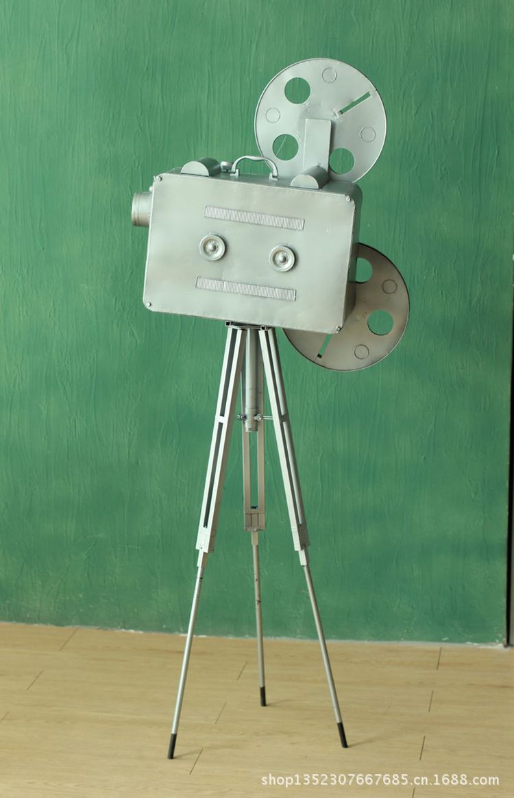 【新品老式银色放映机摄像机模型电影道具拍摄