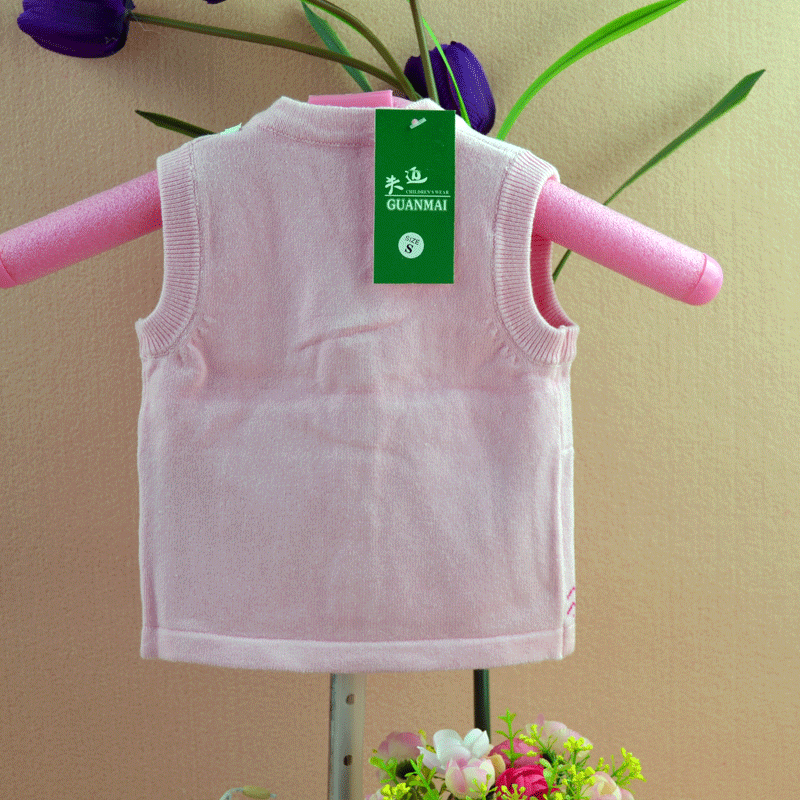 【关迈8303 童装<em>小背心</em> <em>婴儿开衫</em>背心 婴幼儿毛