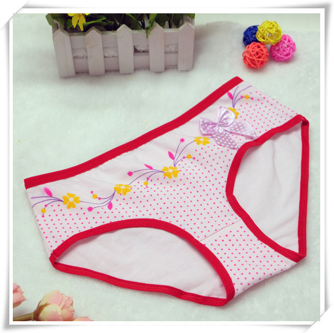 【<em>内裤厂家直批</em> 可爱少女卡通内裤印花三角裤