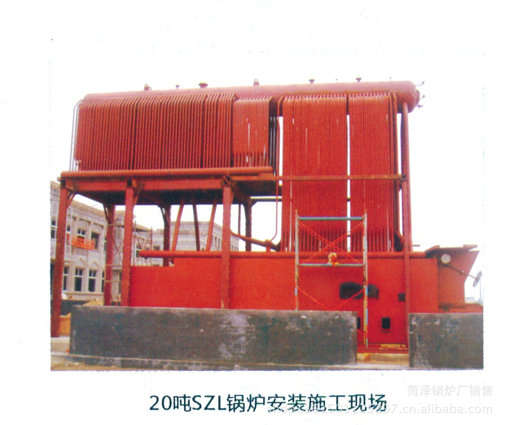 20噸SZL鍋爐安裝現場