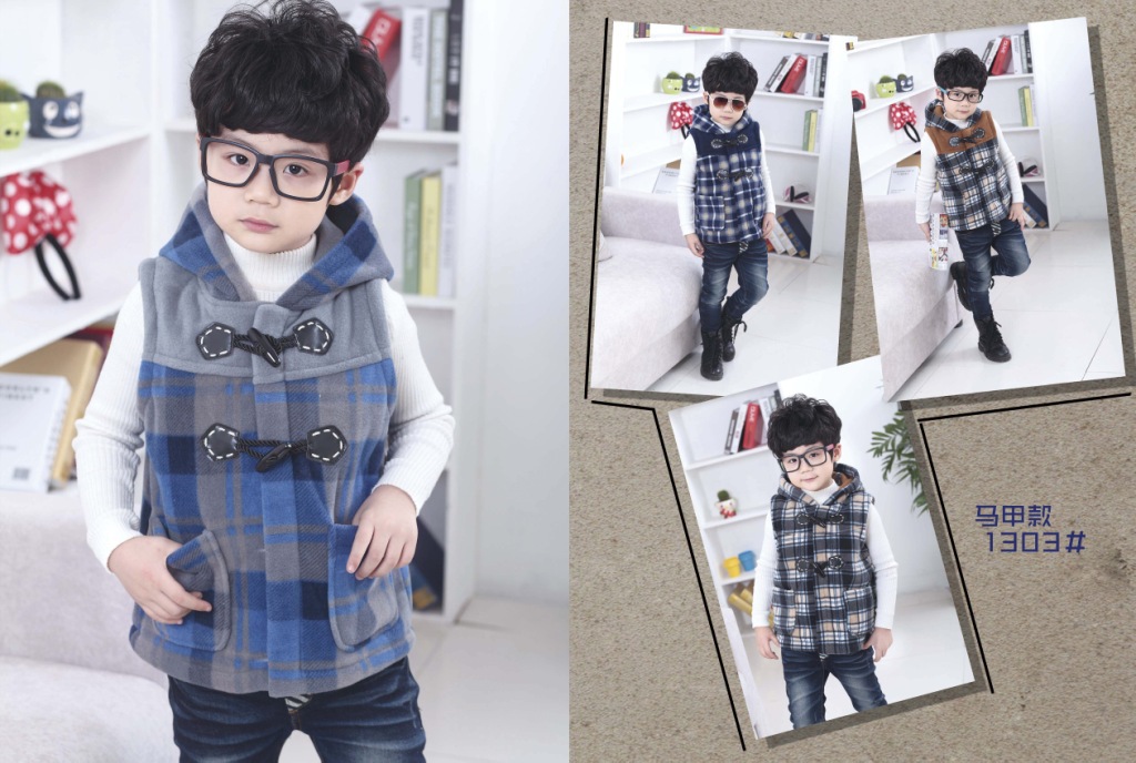 2013<em>冬季</em>新款 男童女童不倒绒<em>马甲</em> <em>中童</em>加厚马