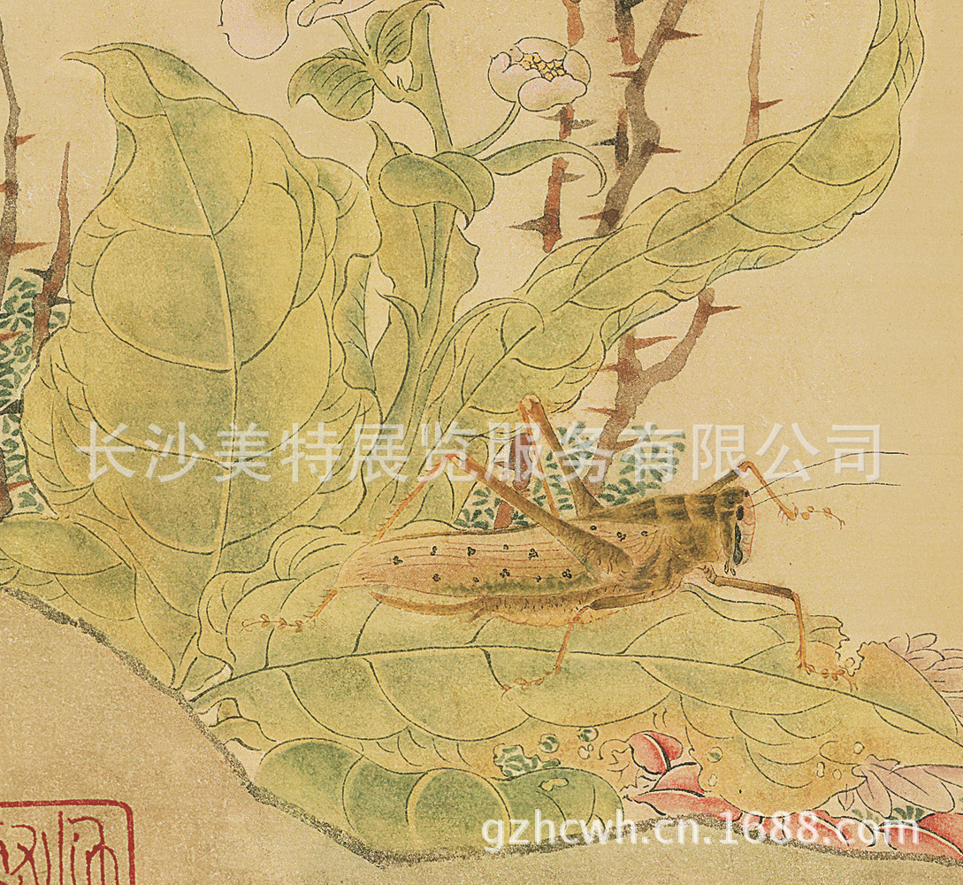 宋 赵昌 写生蛱蝶图 纸本27.7x91副本C