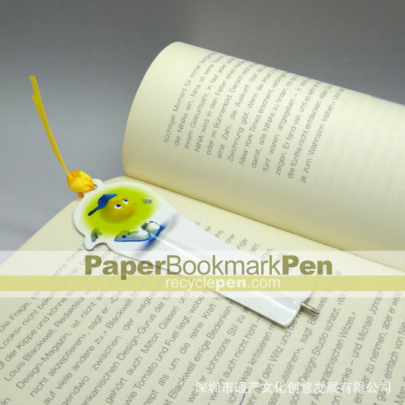 flat pen, bookmark pen