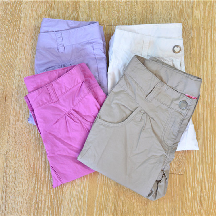 青岛厂家批发 纯棉多色<em>马裤</em> 欧美<em>原单</em> 可调节 现