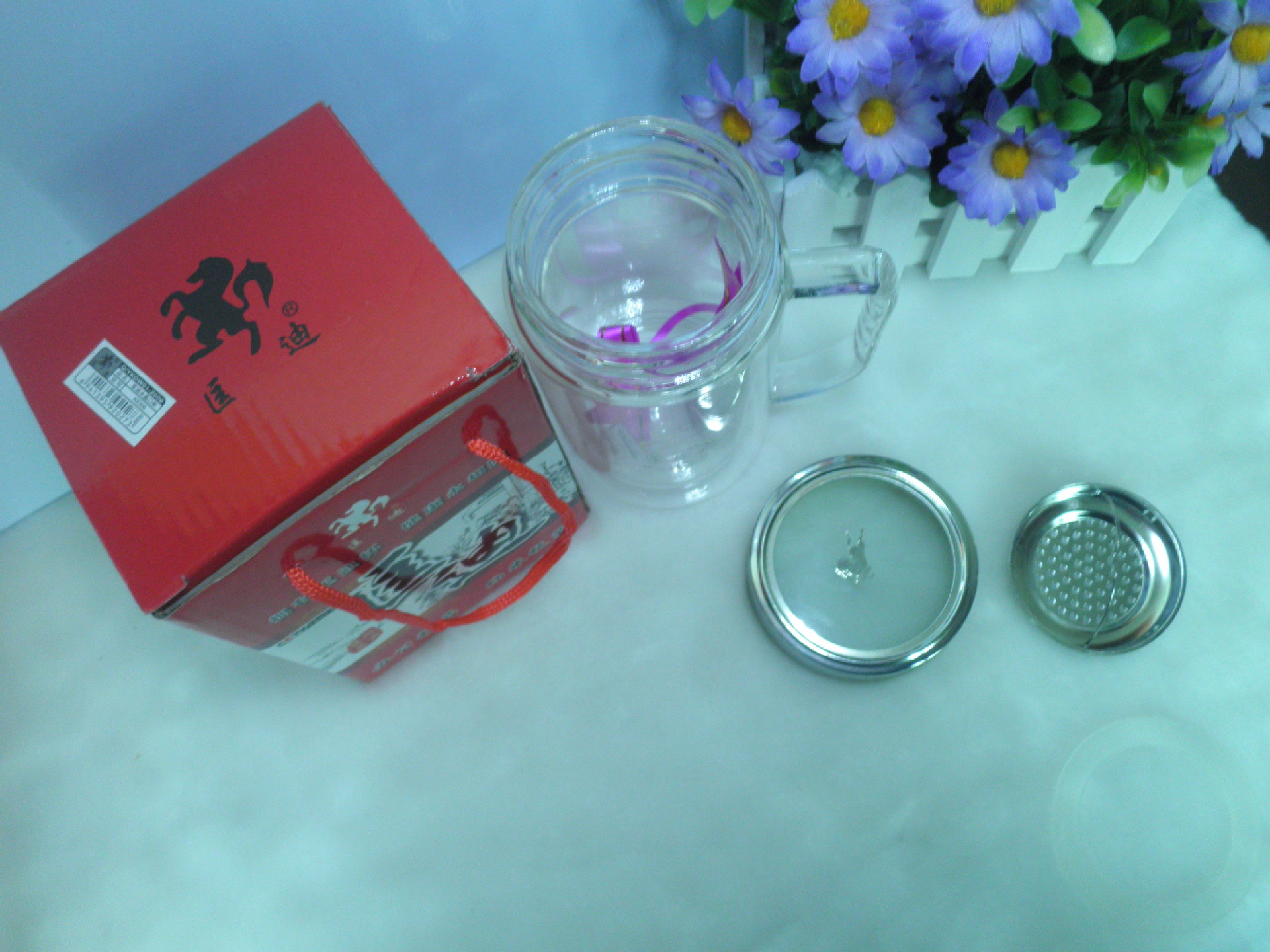 【【厂家批发】匡迪亚泰玻璃水晶办公杯\/k-83