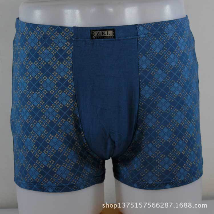 男士多變四方格平角竹纖維內褲YC7930(6xl)