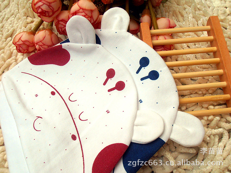 批发婴儿帽 全棉比巴布宝宝卡通帽子 春夏季单