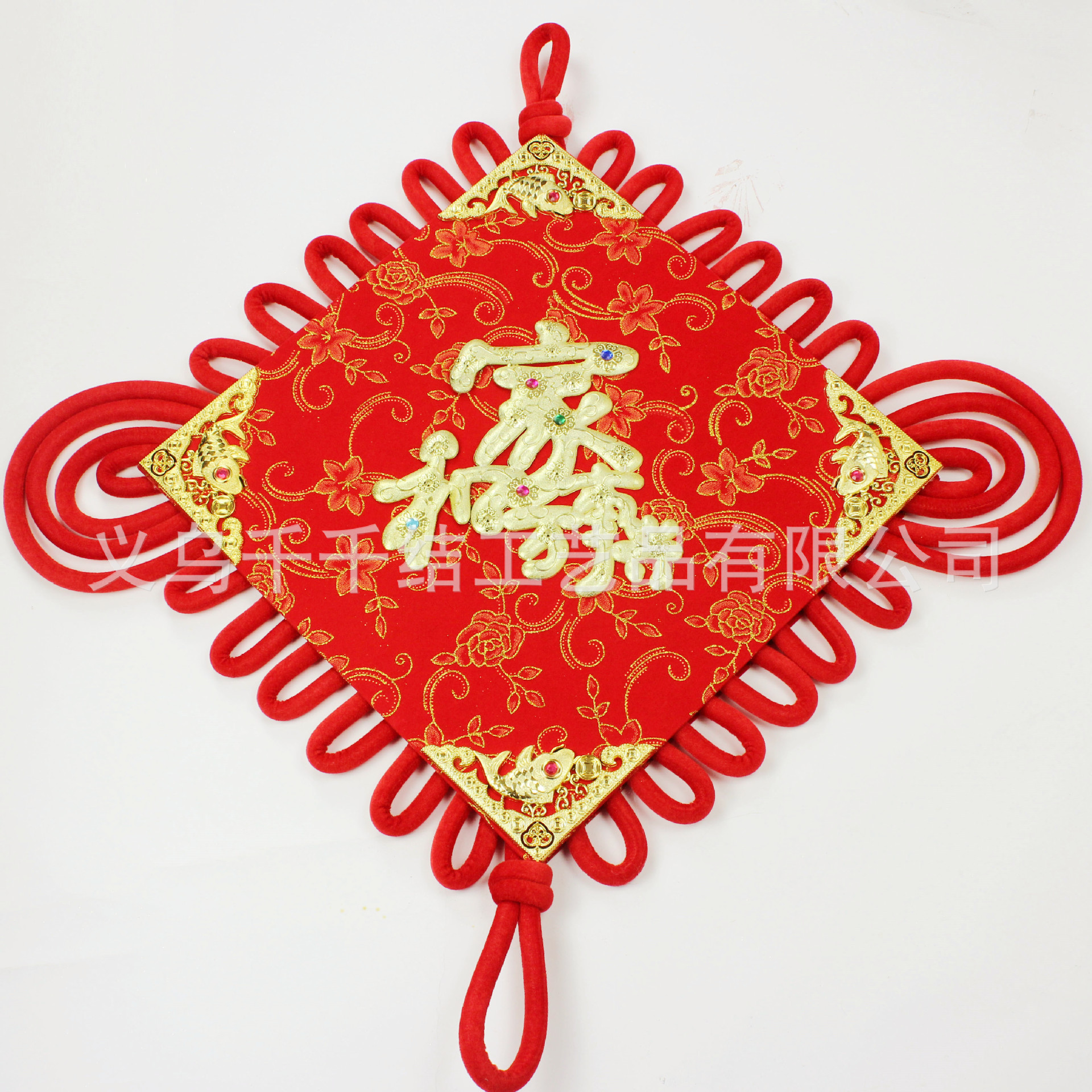 【千千结 新款花布中国结批发 义乌大中国结批