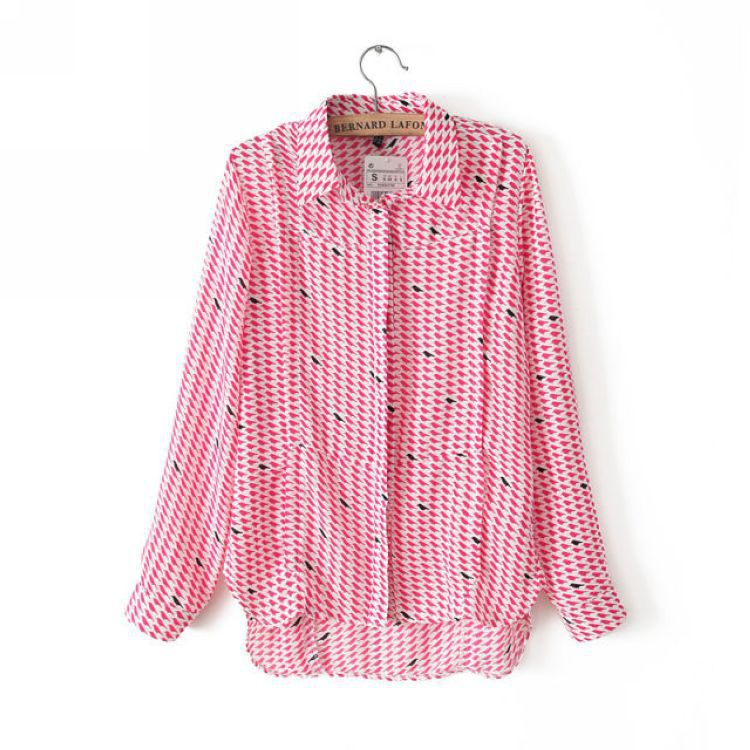 D59-82-058 F.M.P 2013欧美风前短后长撞色小