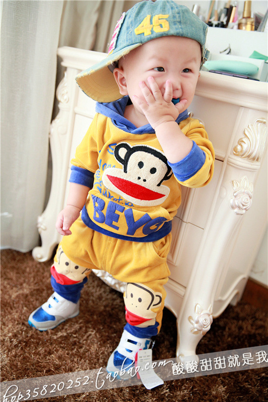 猴子天鵝絨套裝-11