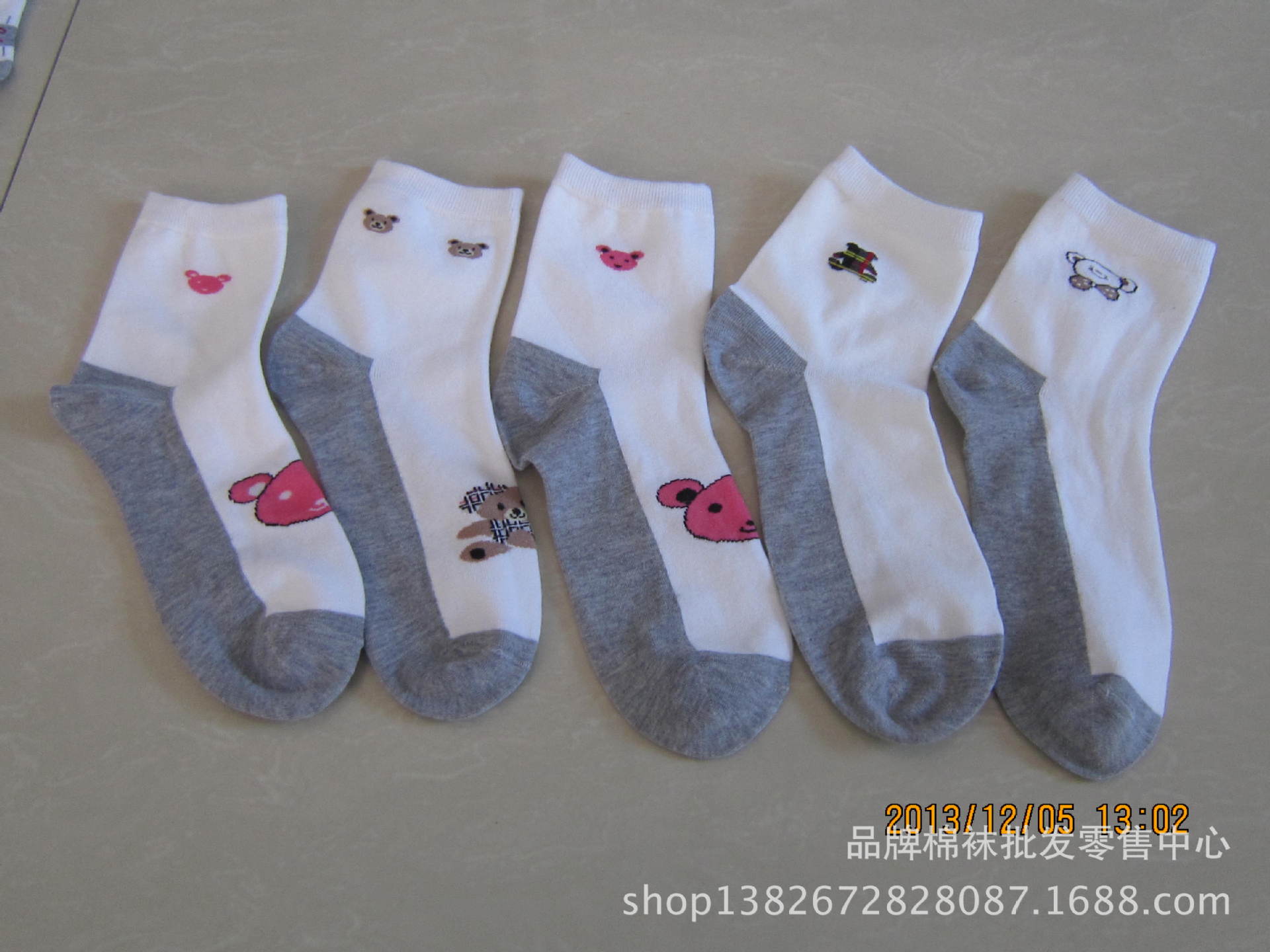 【纯棉灰底女袜】价格,厂家,图片,袜子,品牌棉袜