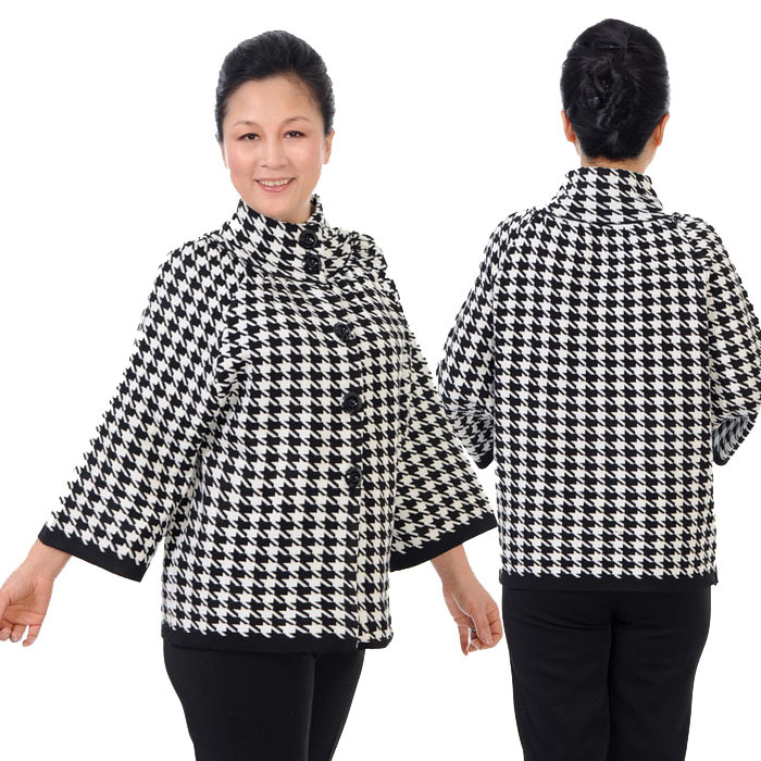 <em>批发</em>中老年女装秋冬装<em>新款</em> 时尚加厚毛衣<em>开衫</em>