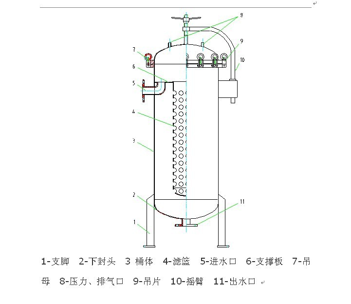 供应康强kq-ds-fl袋式过滤器质保期一年 304 滤袋式过滤器是一种结构