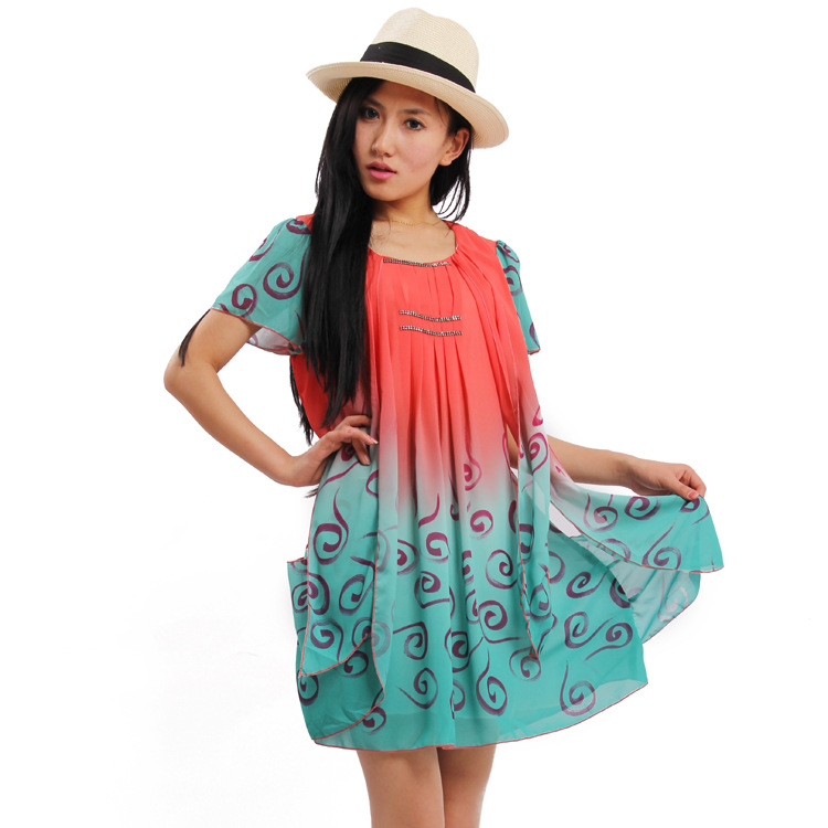 批发采购连衣裙-连衣裙女2013春夏新款时尚撞