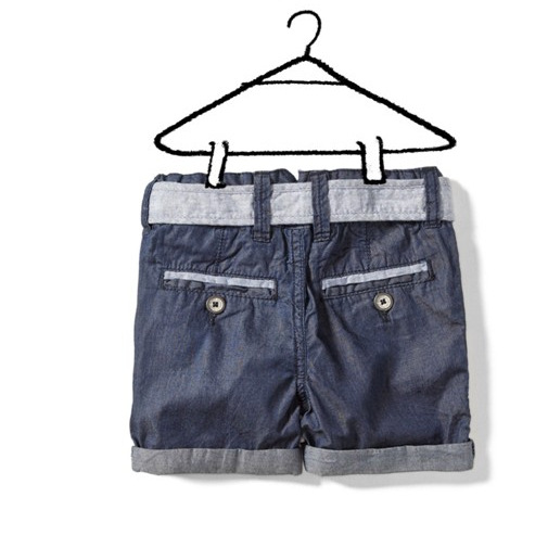 【<em>ZARA</em>外贸童装官网同步<em>牛仔短裤</em>新款短裤腰