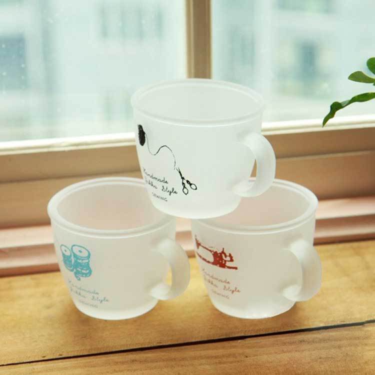 发采购杯子-zakka杂货法文杯子 玻璃磨砂杯 果