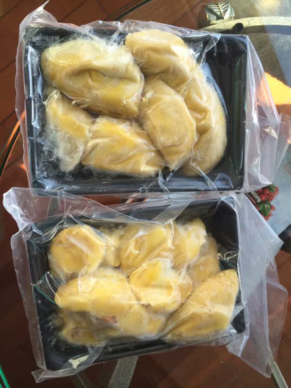 马来西亚冷冻榴莲D24榴莲果肉 用来加工榴莲