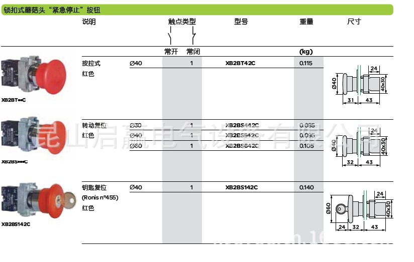 XB2按鈕開關8