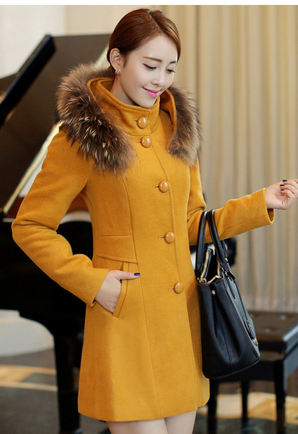 2013<em>冬季</em>新品<em>女装</em>毛呢<em>厚外套</em>女韩版修身中长