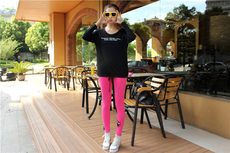 Q805 小猫卡通打底裤 (15)