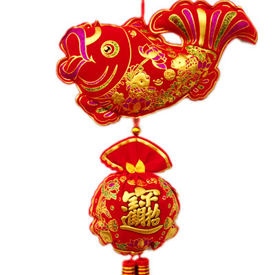 【手工年年有鱼批发鱼中国结鱼挂件婚房春节新