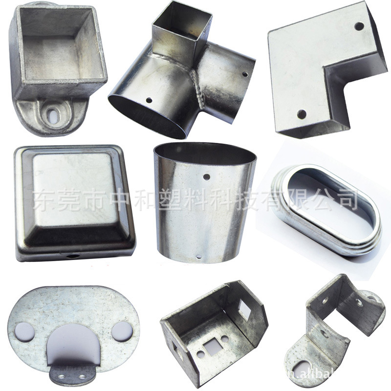 建筑护栏-围栏护栏配件 镀锌钢方管转角三通 专